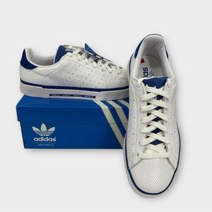 Adidas Originals CG TOUR Perforated Sneakers In White/Blue 014743 men’s 10.5 NIB